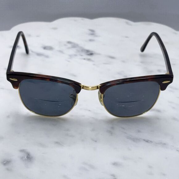 Ray-Ban Accessories - Ray-Ban RB3016 Clubmaster W0366 Tortoise Gold Sun / Eyeglasses Frames Only 49-21